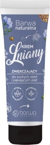 Barwa Naturalna lniany zmiękczający krem do suchych stref i pękających pięt 75ml