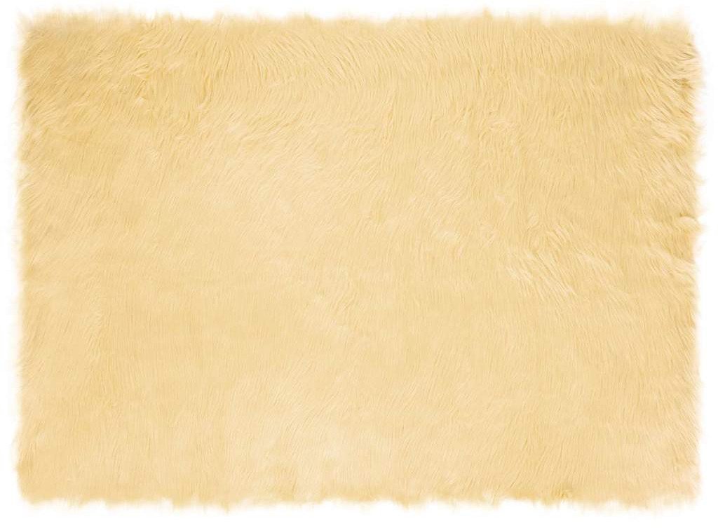 vidaXL Sztuczny dywan owczy kremowy 200 x 140 cm