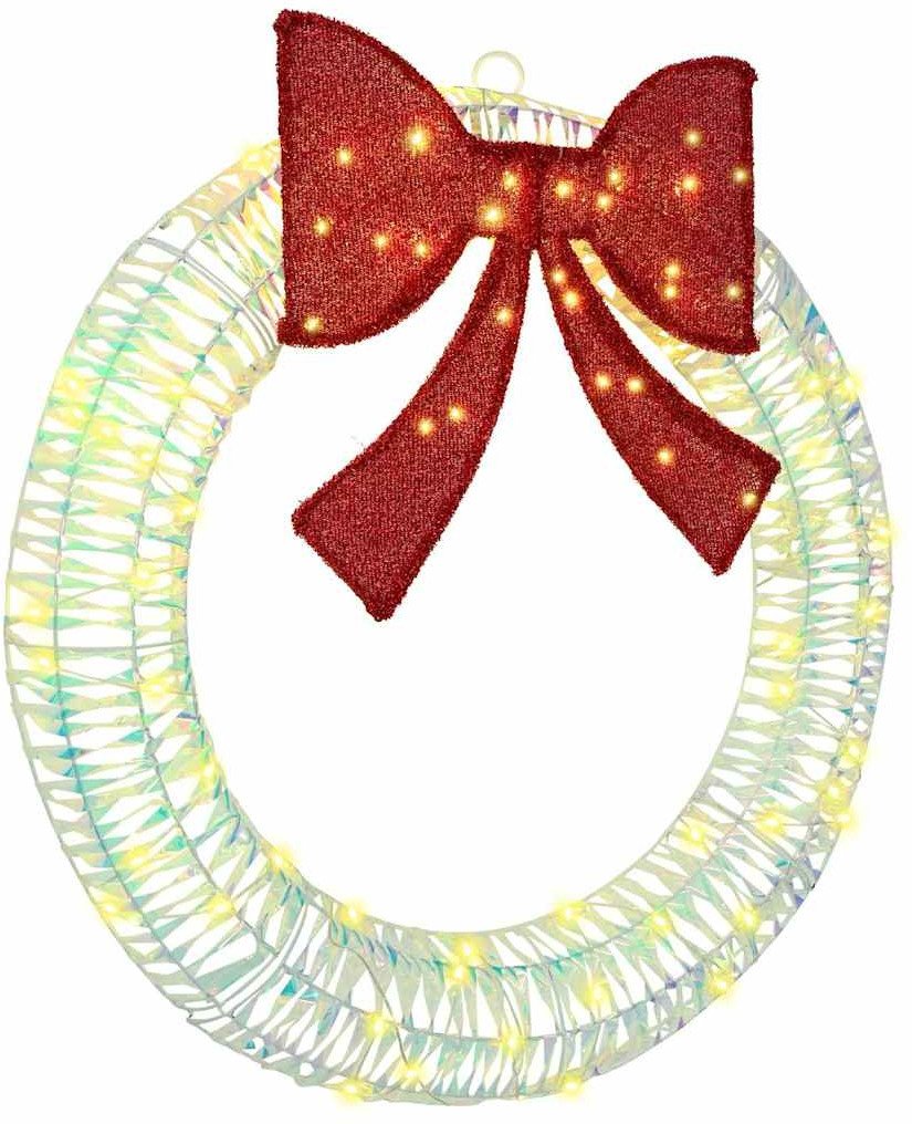 vidaXL Wianek z 80 diodami LED Ciepła biel 90 cm PET