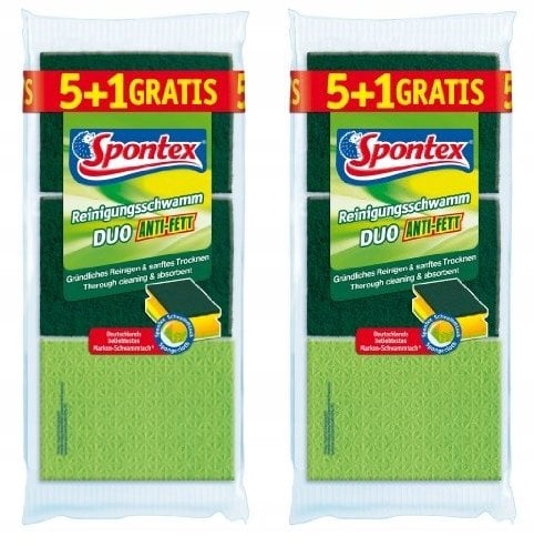 Spontex Reinigungsschwamm Duo Anti-Fett f. sort. 6er Pack
