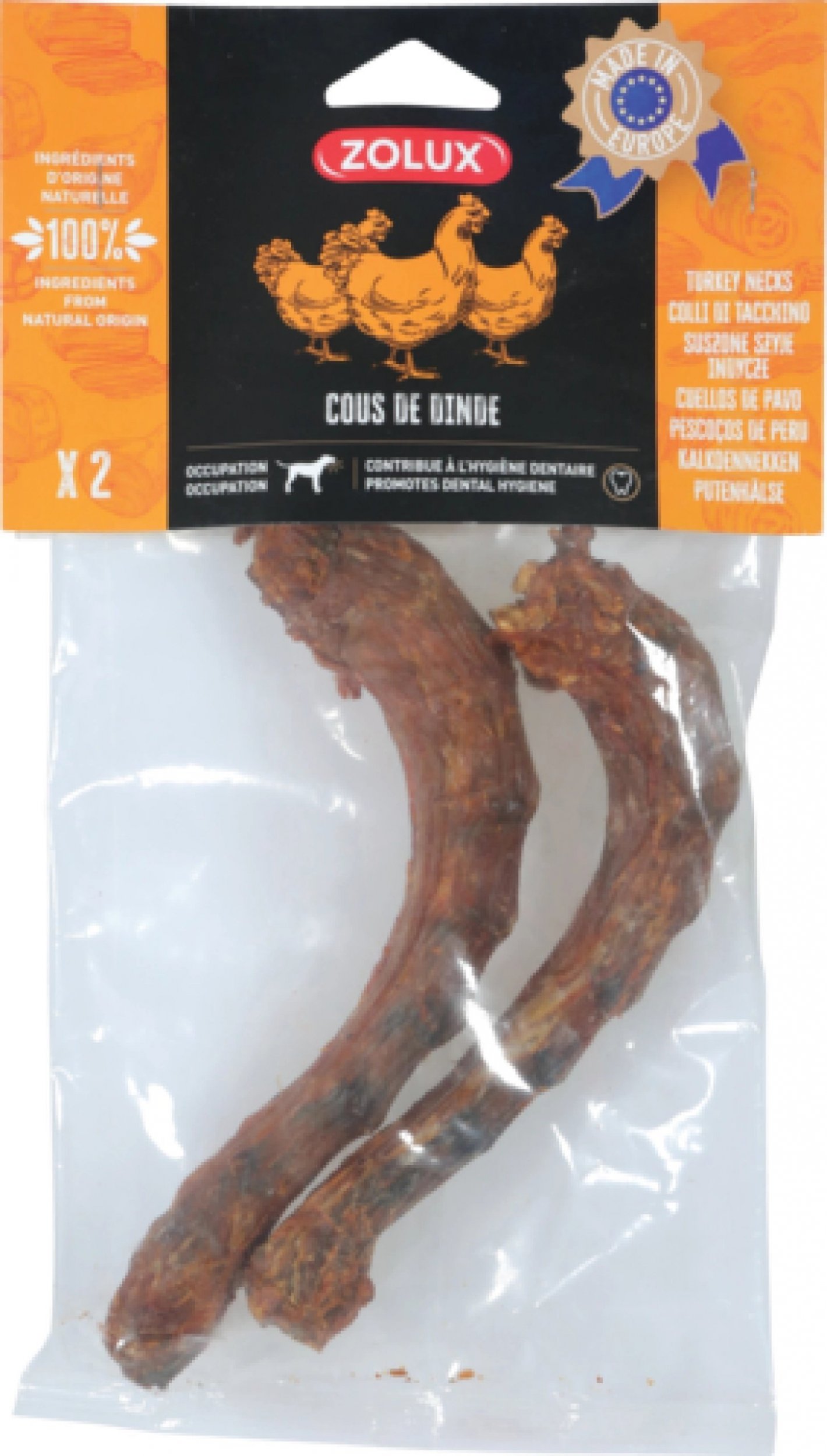 Zolux ZOLUX Szyja z indyka x 2, 100 g