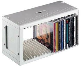 PÓŁKA NA 20 PŁYT CD SZARY