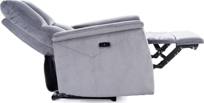 Signal Fotel rozkładany NEPTUN VELVET szary