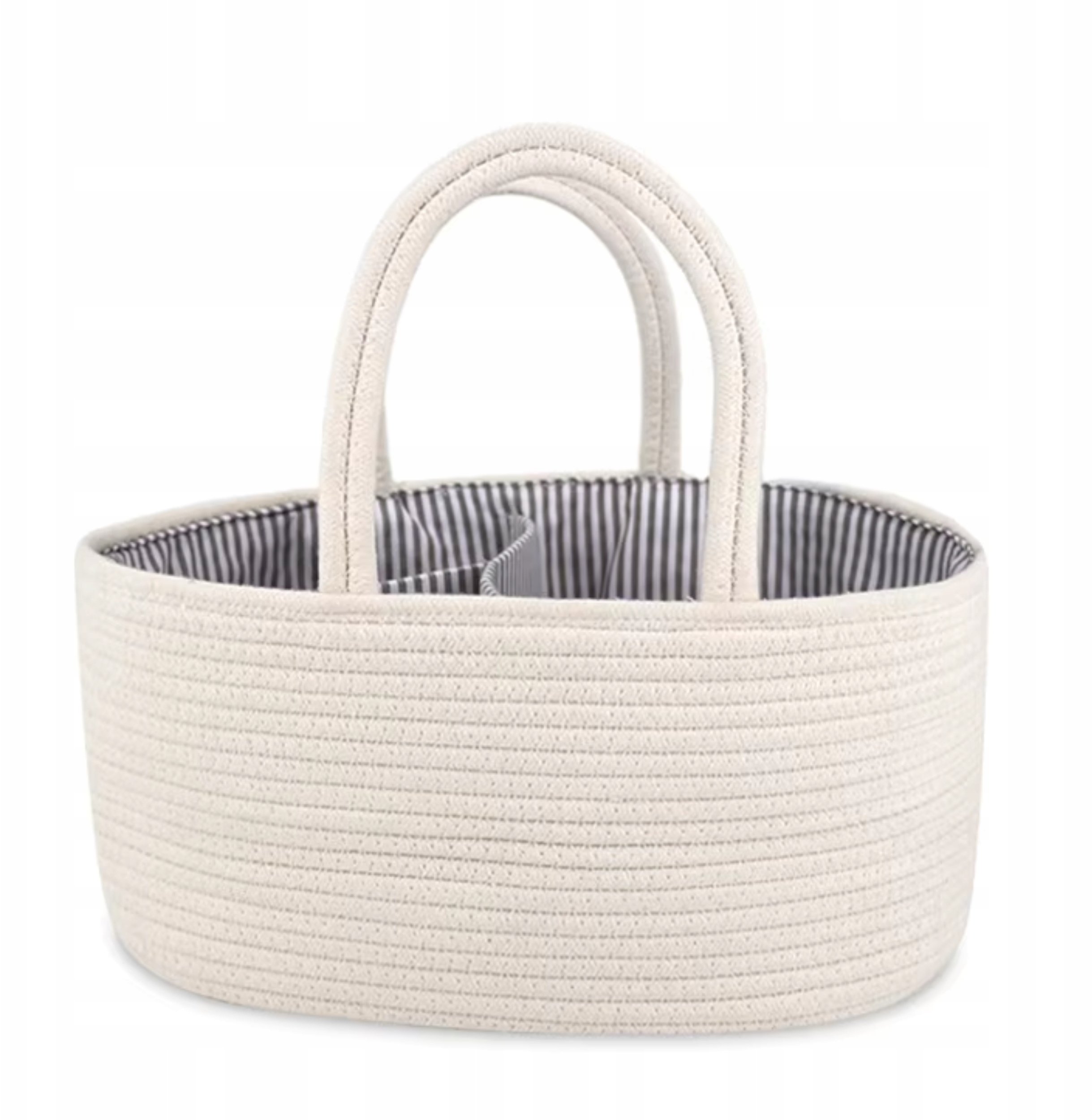 Organizer na pieluszki torba dla mamy niemowlaka kremowa na pieluchy