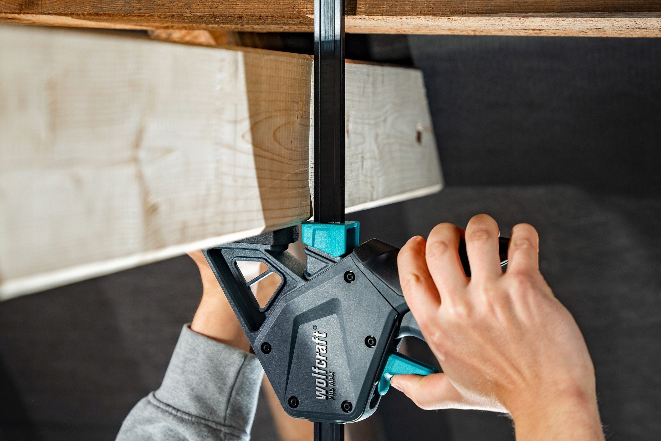 Ścisk jednoręczny 450 mm PRO MAX wolfcraft