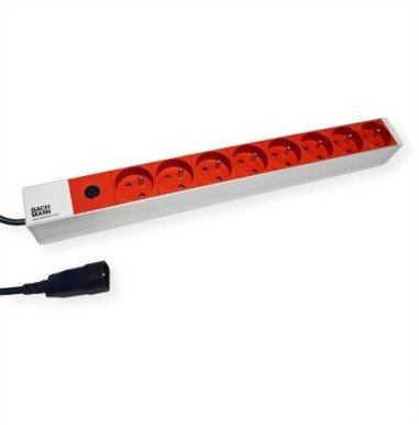 BACHMANN 19 1U 8xUTE rt 1xBezpiecznik 10A prąd 2,0m