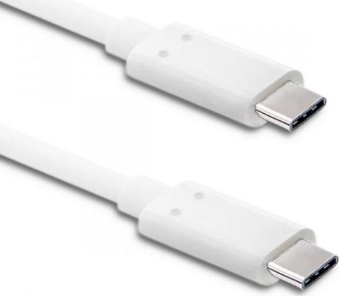 Kabel USB Qoltec USB-C - USB-C 1 m Biały (50508)