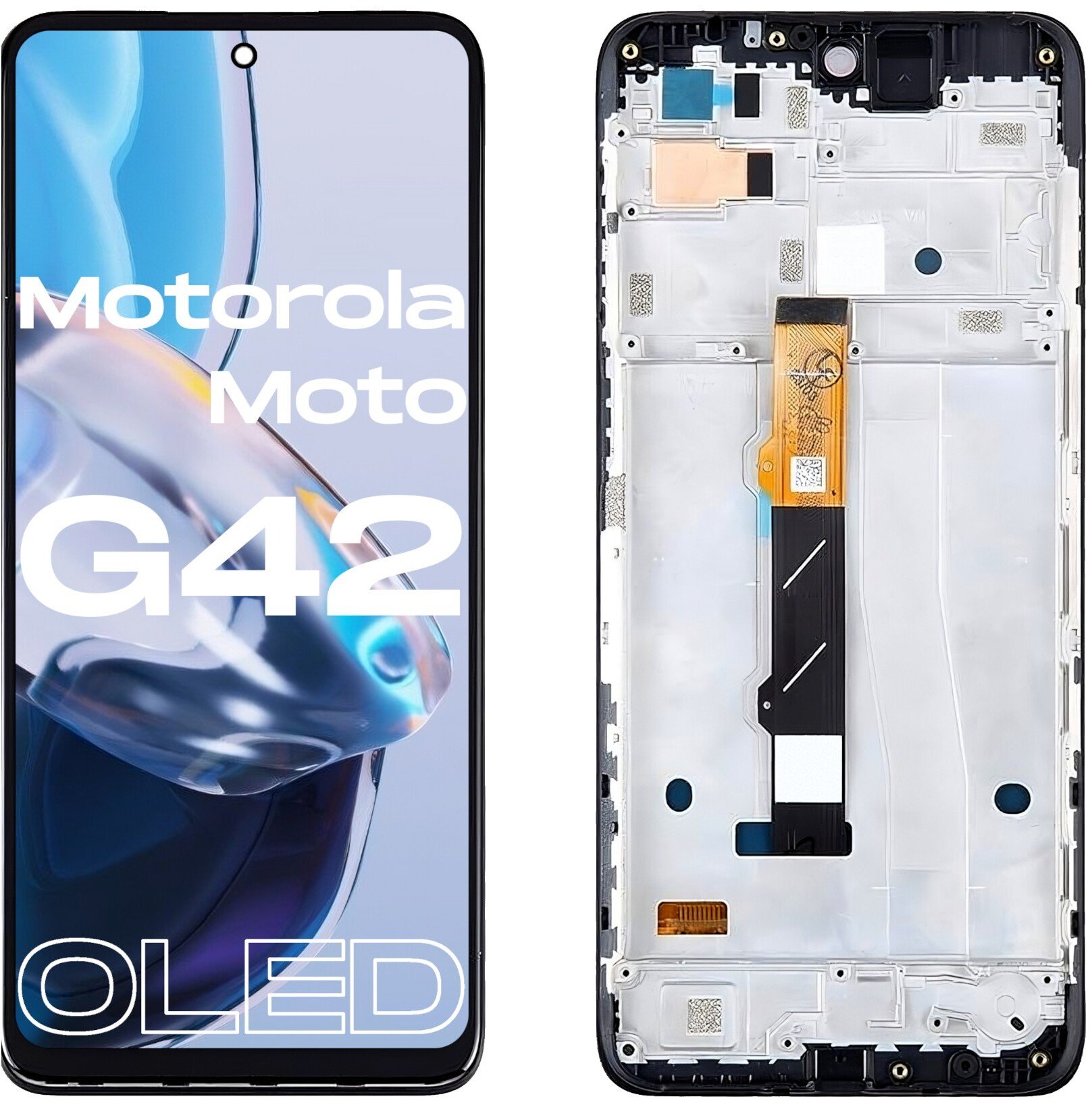 Wyświetlacz do Motorola Moto G42 XT2233 LCD Ekran Oled Ramka