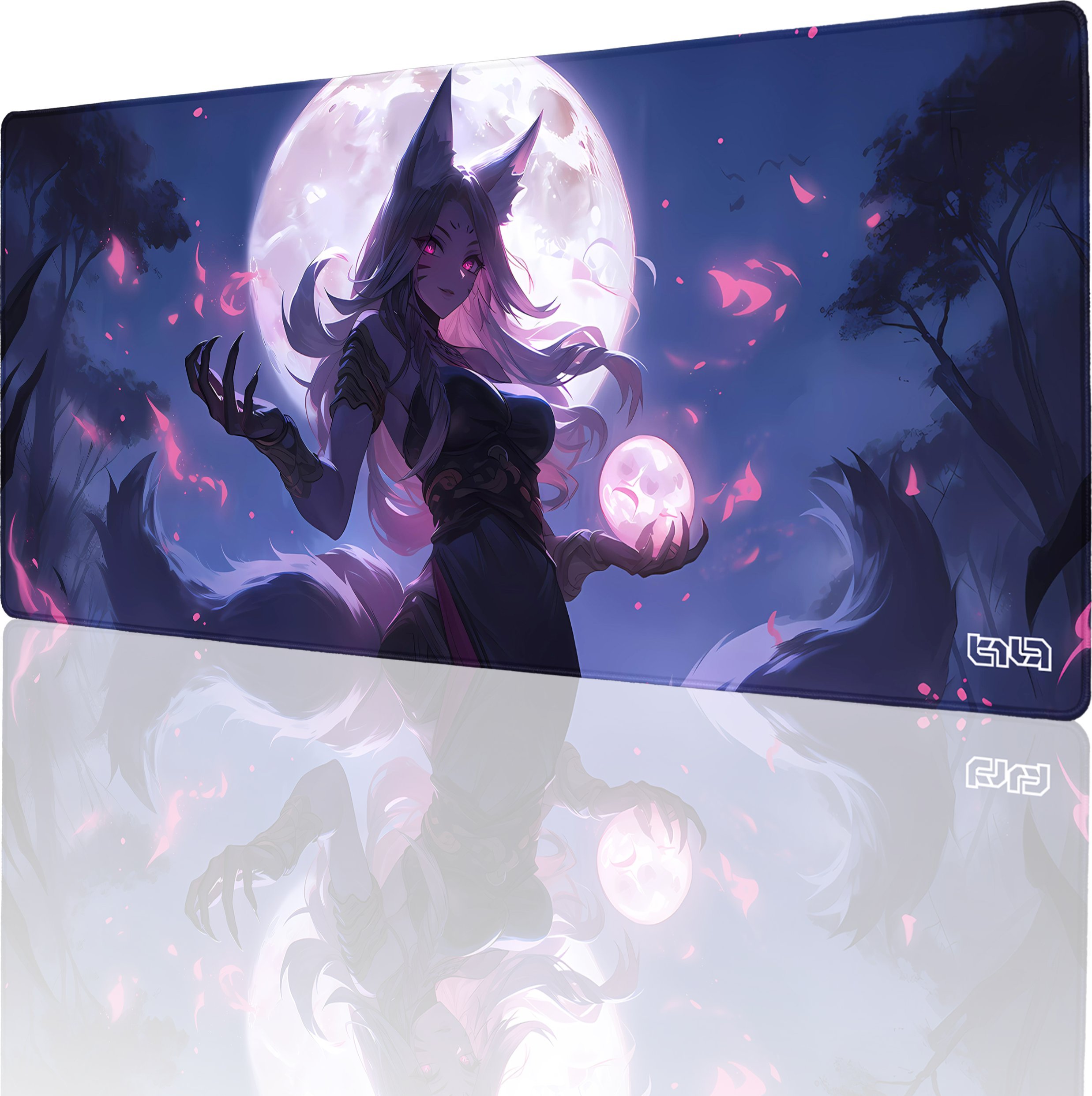 Podkładka Tilt DUŻA PODKŁADKA POD MYSZKĘ Księżycowa Lisica 90x40 TILT XL Na biurko