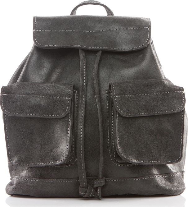 Belveder Plecak vintage skórzany damski czarny BV20