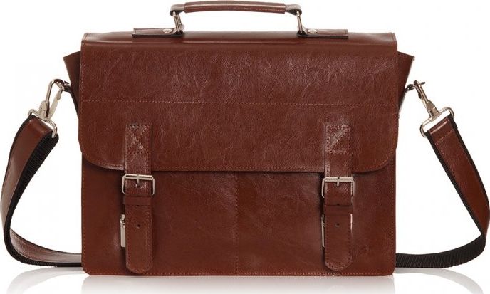 Solome KARMELOWA SKÓRZANA TORBA LISTONOSZKA NA RAMIĘ SOLOME LAGO 03