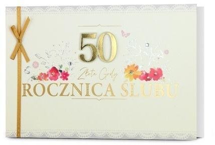 Karnet B6 Rocznica ślubu 50