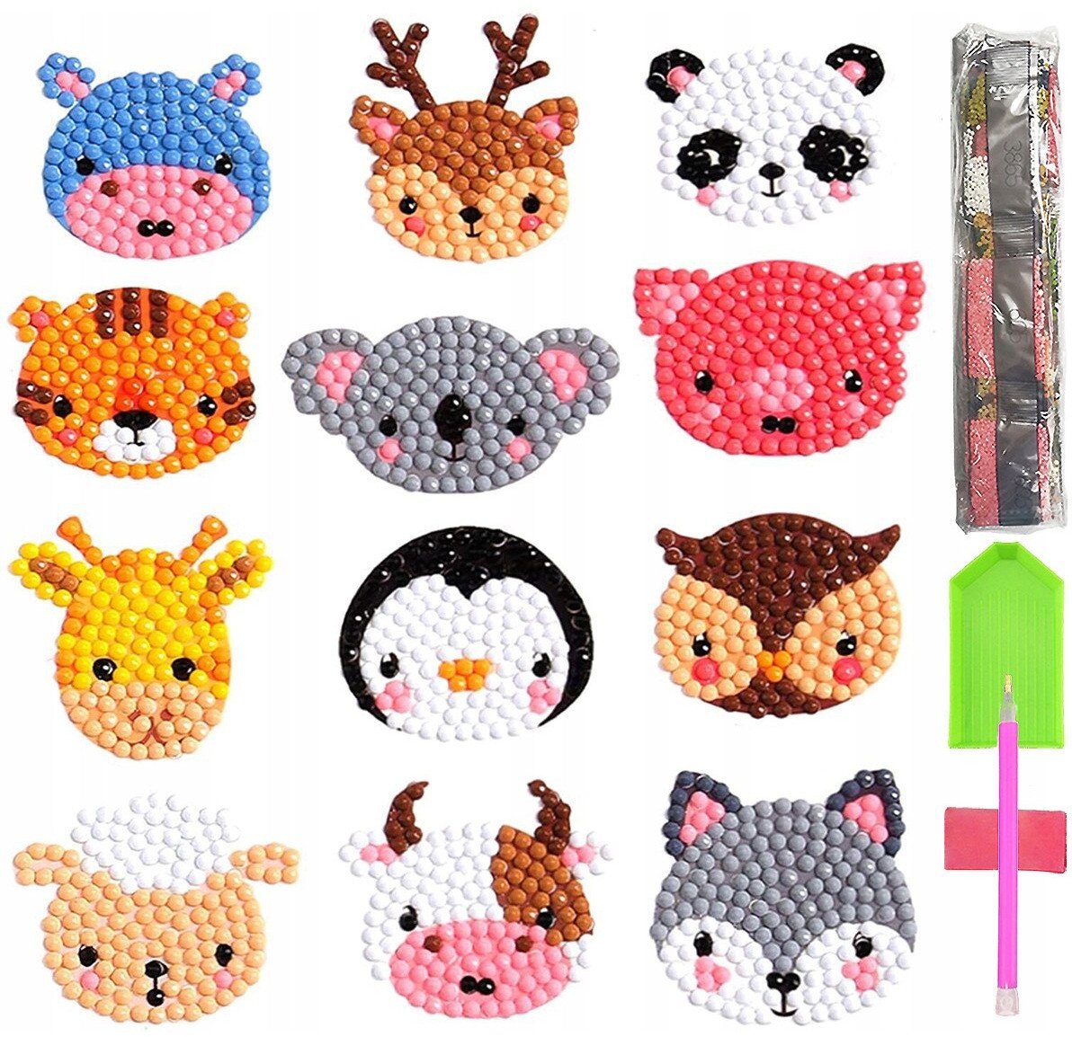 HAFT DIAMENTOWY 5D Zestaw DZIECI Najklejki PUZZLE