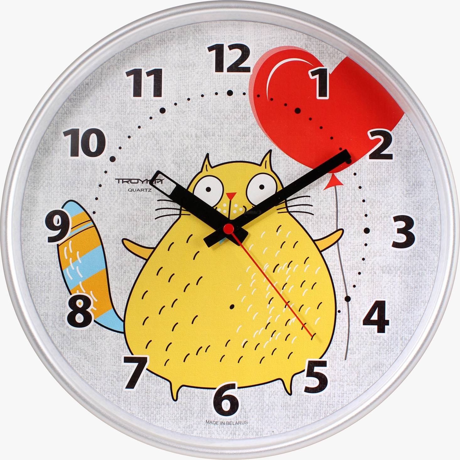 Tajemniczy ogród Zegar dziecięcy z kotkiem 30cm