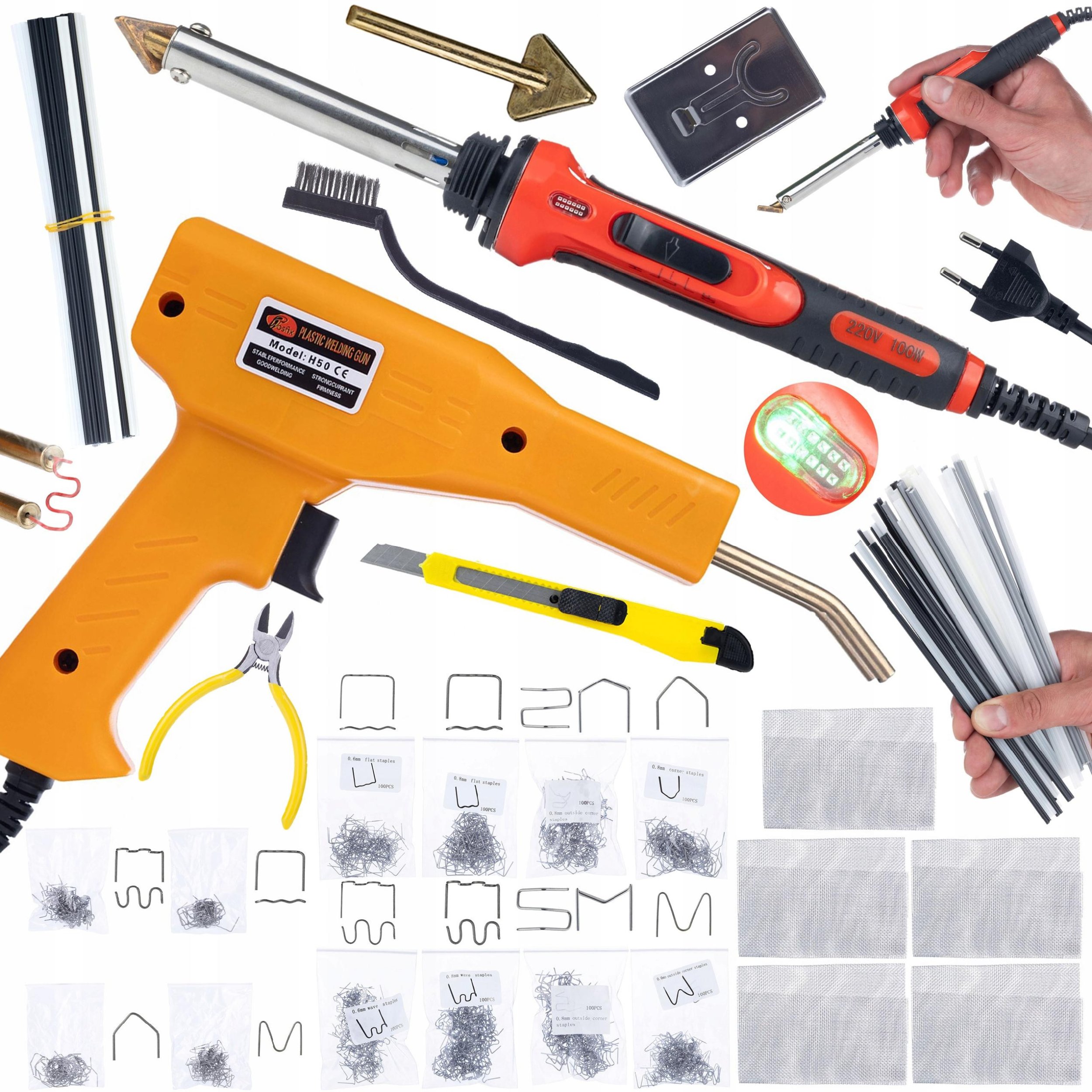 LUTOWNICA ŻELAZKO RED ODYSSEYA 100W + ZSZYWACZ 200 ZSZYWEK + 800 ZSZYWEK