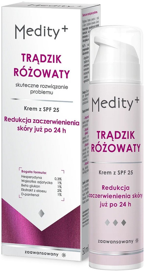 Medity+ Trądzik Różowaty Krem na dzień spf25 50ml