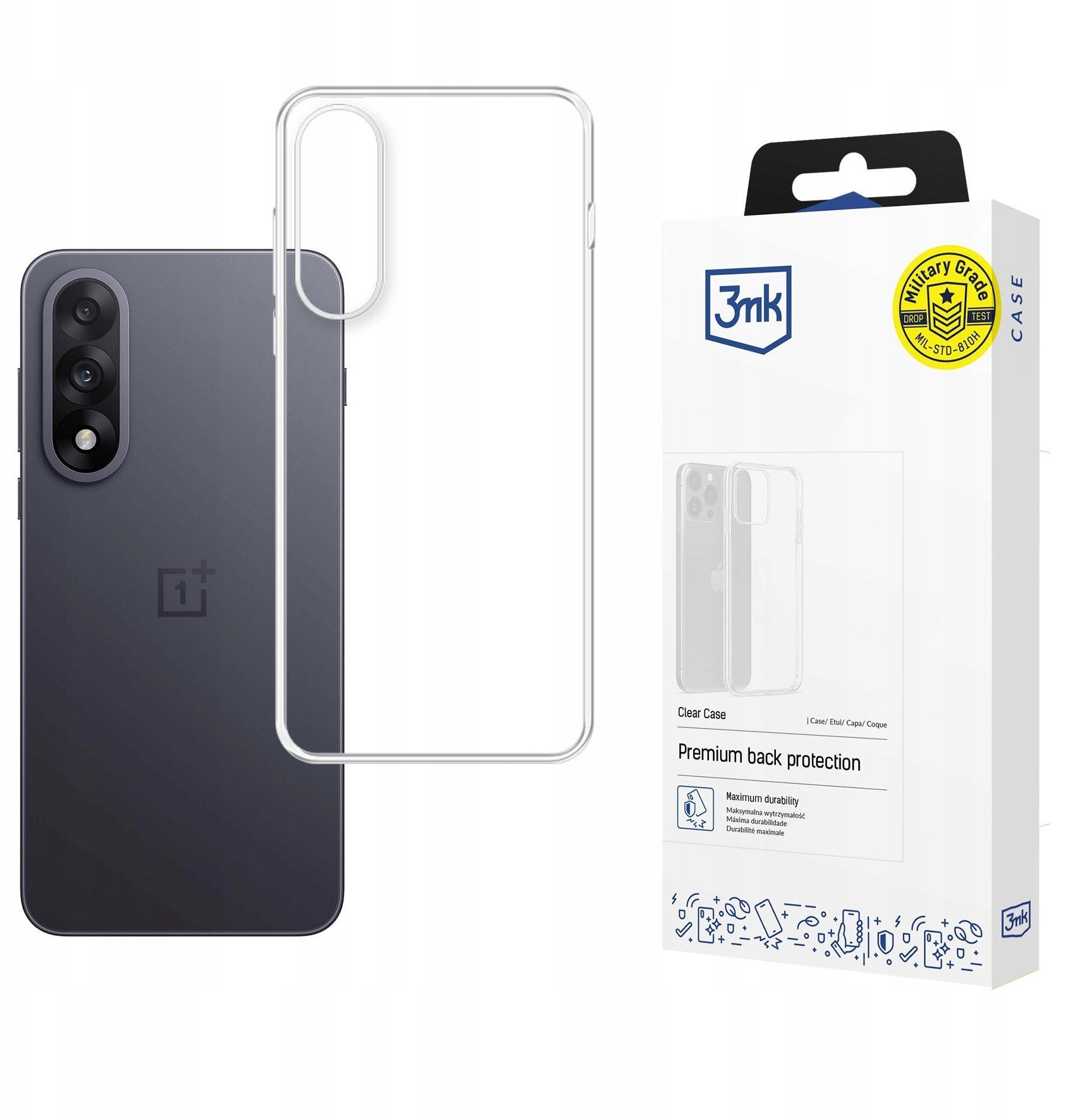 3MK Ochronny pokrowiec Clear Case dla OnePlus Nord 5