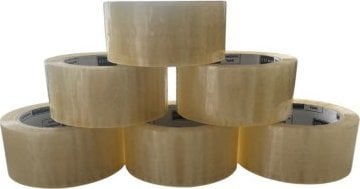 BSTech taśma klejąca ciche odklejanie Akryl Transparent 48x66 6 szt