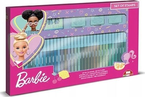 Multiprint MULTIPRINT BARBIE PIECZĄTKI I PISAKI (36) DO KOLOROWANIA