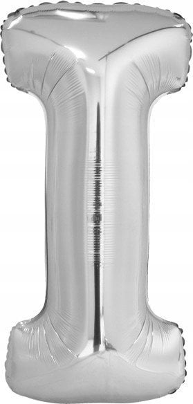 Balon foliowy litera I srebrna 40.5x86cm
