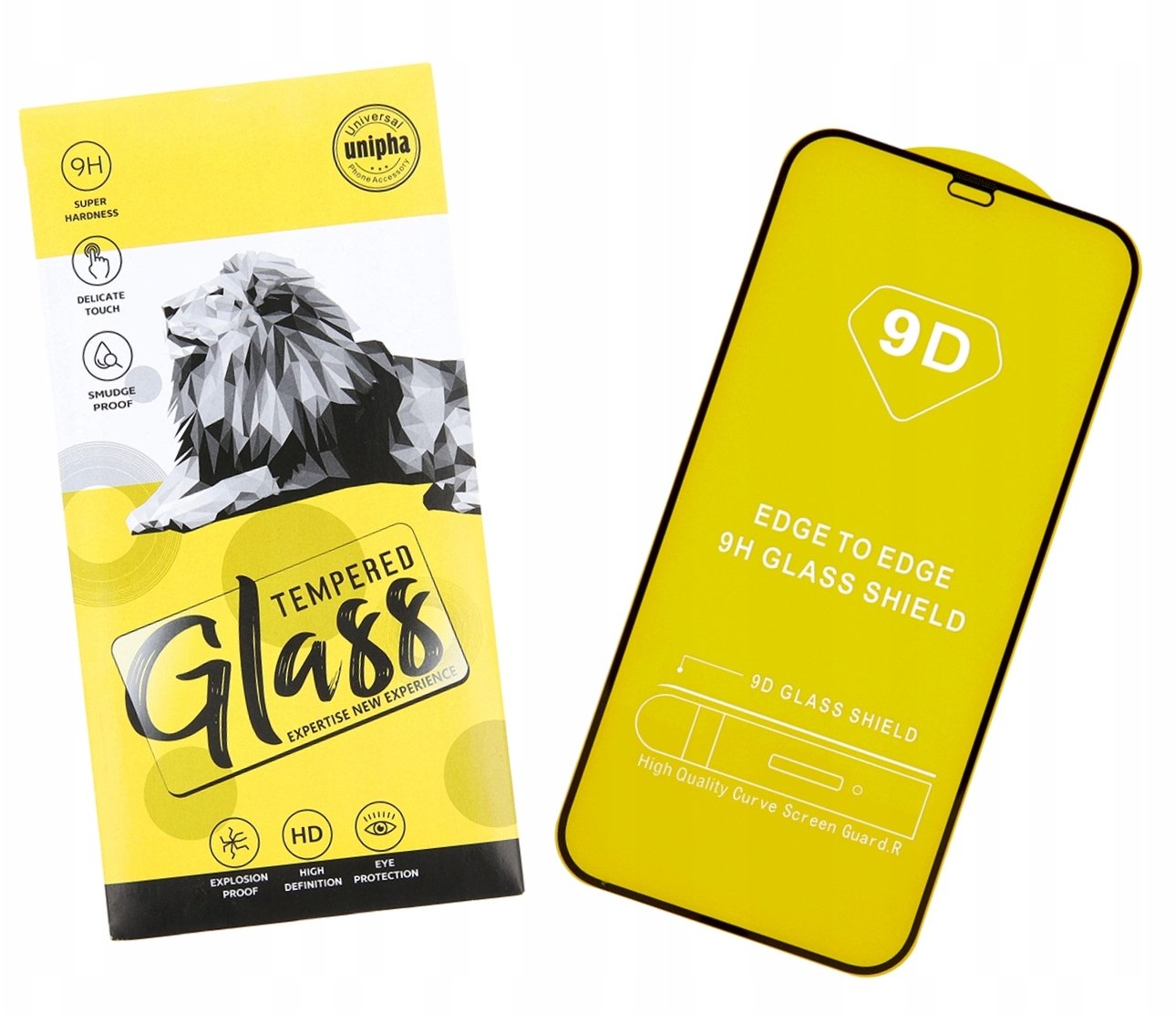 Szkło hartowane 9D do iPhone 13 Mini 5.4" czarna ramka