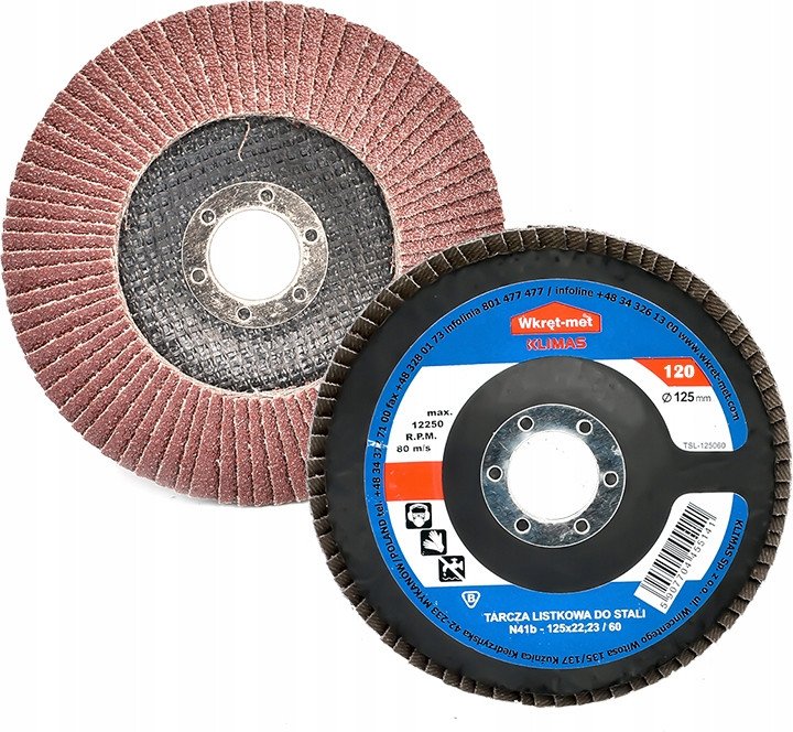 TARCZA LISTKOWA DO STALI TSL-125120 125 mm WKRĘT-MET KLIMAS