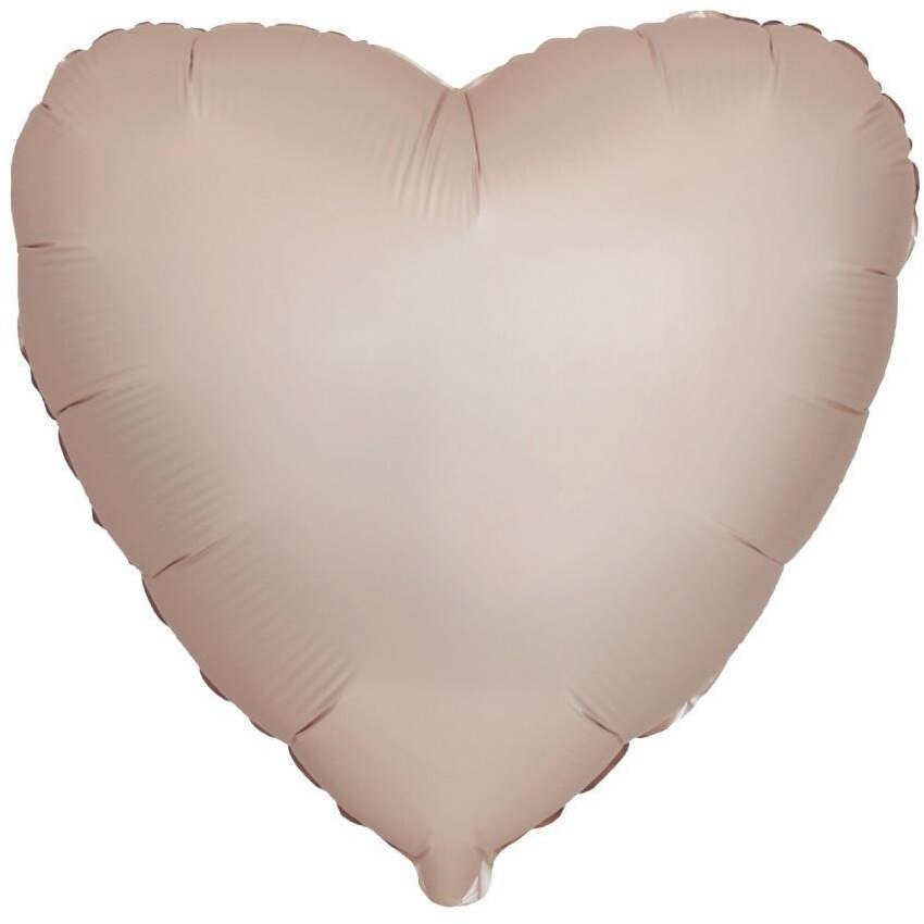 Balon foliowy 46cm Serce matowe Starlight Gold
