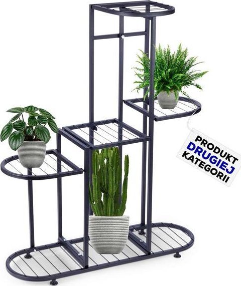 Vilde Kwietnik metalowy czarny 5-poziomowy 84,5 cm (II KATEGORIA)