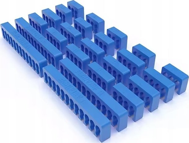 AsiaHorse Niebieskie grzebienie combs do uporządkowania przewodów AsiaHorse