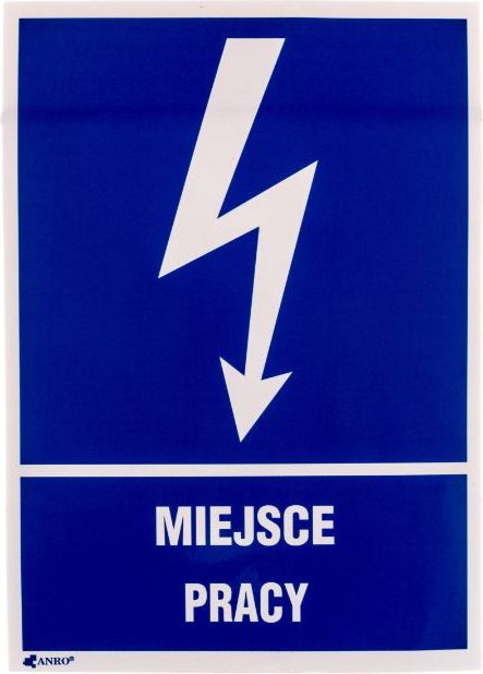 ANRO Tabliczka ostrzegawcza Miejsce pracy 148 x 210mm (5EIA/Q4/F)
