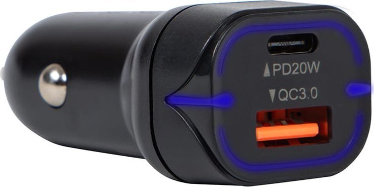 Ładowarka Blow 75-778# Ładowarka samochodowa gn.usb+usb-c 38w g38b