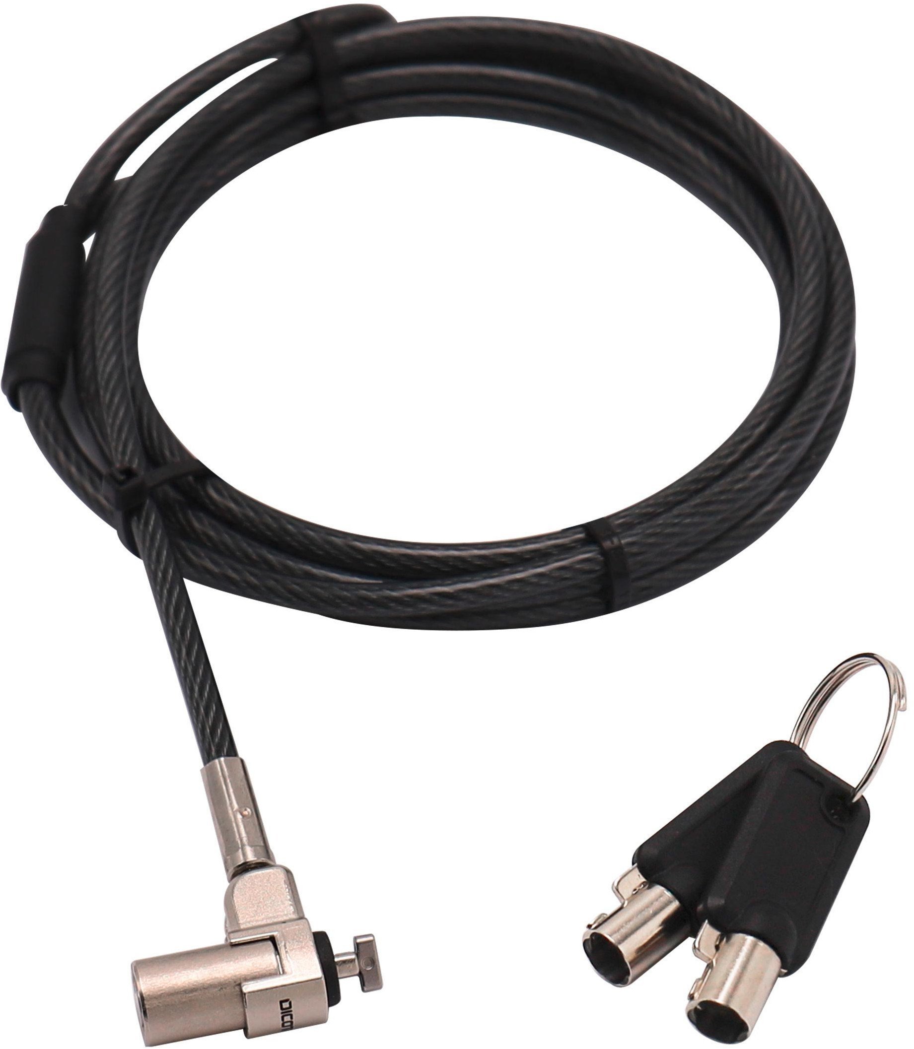 Linka zabezpieczająca Dicota DICOTA Security Cable T-Lock Ultra Slim V2 masterkeyed 3x7mm slot