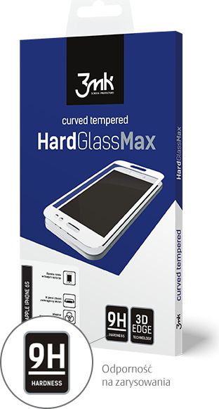 3MK Szkło hartowane Hard Glass Max do Apple iPhone 6 Plus białe