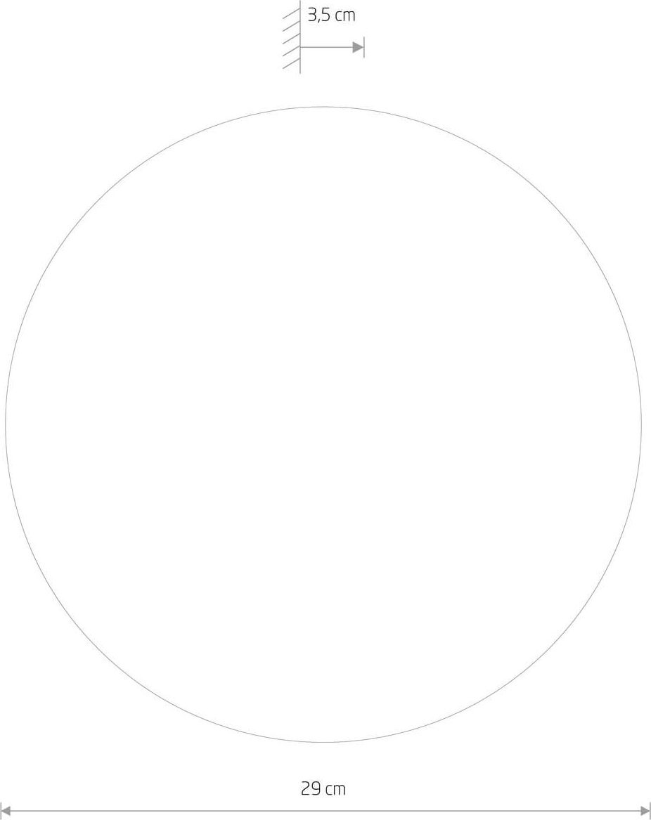 Kinkiet Nowodvorski Metalowy kinkiet nowoczesny Ring LED 9W do biura czarny