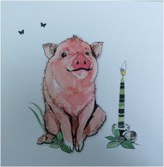 Rossi Karnet Swarovski. Świnka (CL1222)