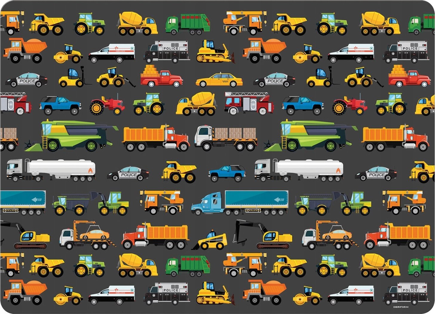 Derform Podkładka laminowana Pojazdy DERFORM