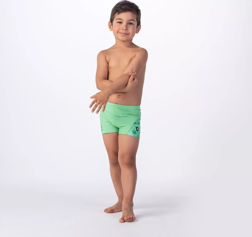 AquaWave Dziecięce bokserki kąpielowe Aquawave IDARO KIDS M000150884 spring bouquet/mint logo print rozmiar 128