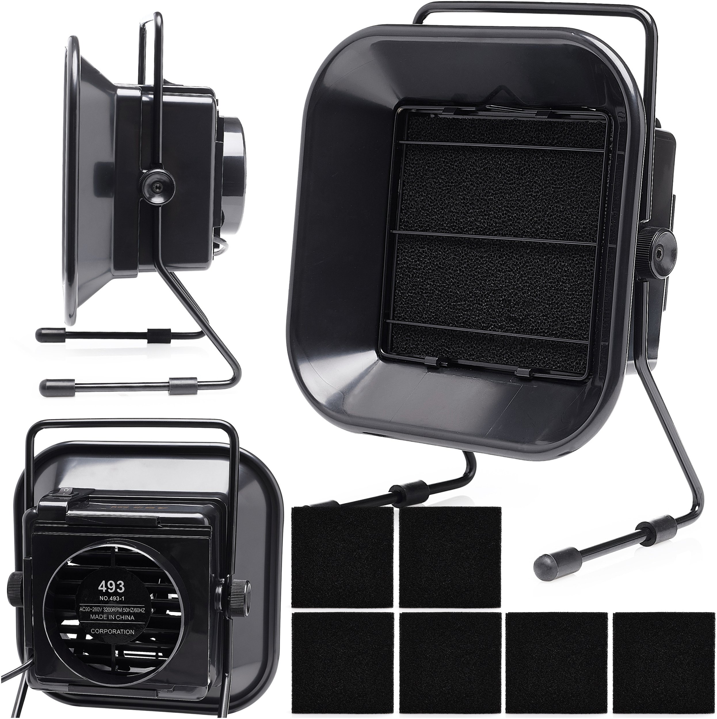 Pochłaniacz Oparów Dymu Toksyn Pyłu Serwisowy 493 30W + 6x Filtr Węglowy