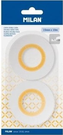 Taśma dwustronnna 15mm x 10m 2szt MILAN