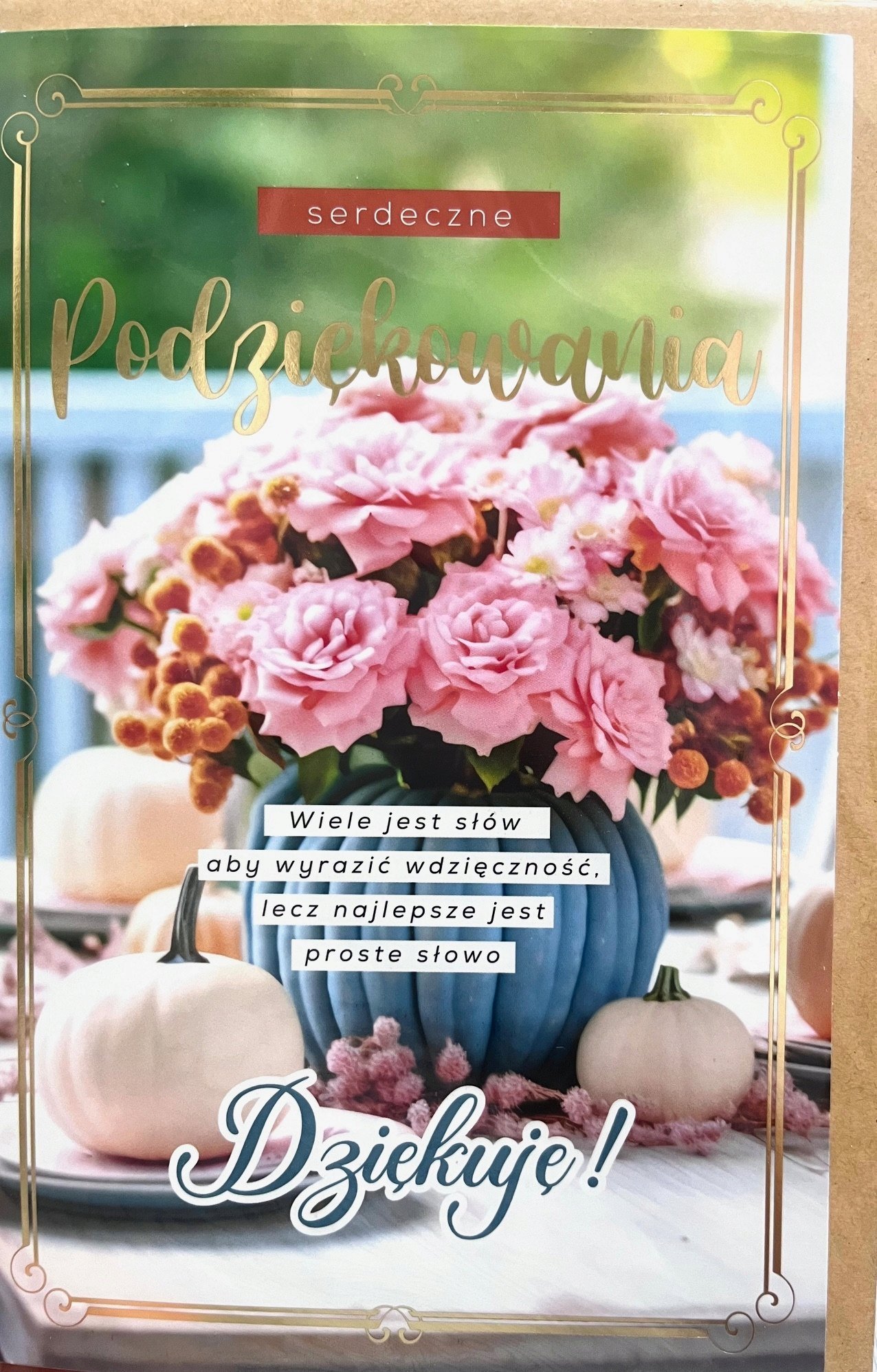 Teka Karnet Podziękowania