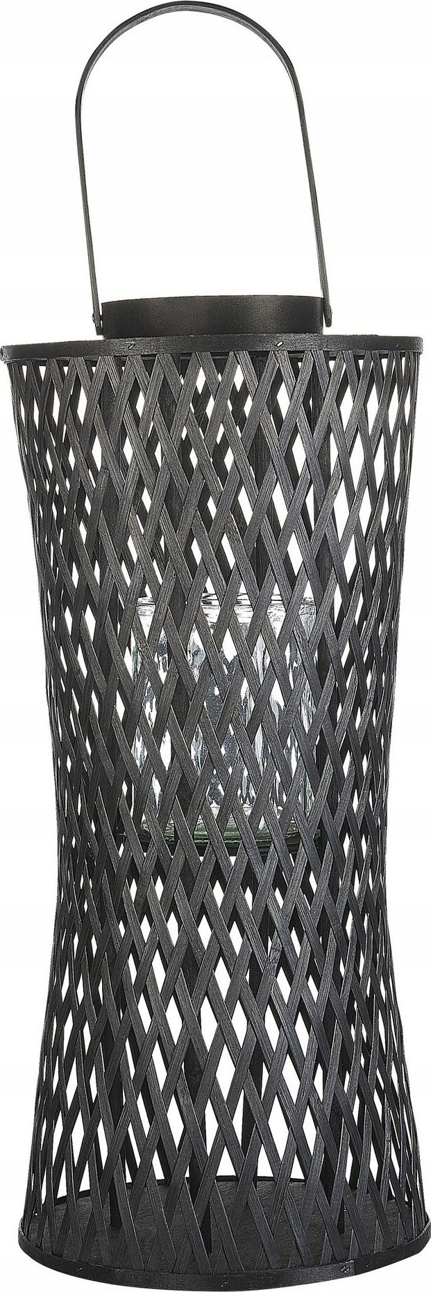 Beliani Lampion bambusowy 58 cm czarny MACTAN