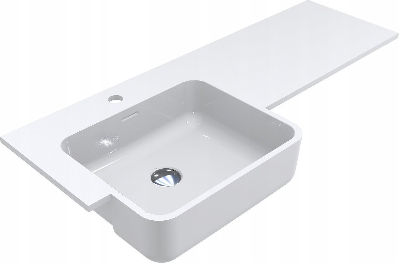 Umywalka Miraggio Umywalka z ociekaczem lewa 140 x 45 cm