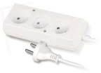 Plastrol Przedłużacz 3-gniazda b/u 10A 5m biały PS-360 (W-97473)