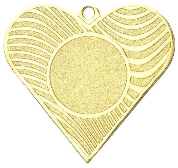 Victoria Sport Medal złoty serce z miejscem na emblemat