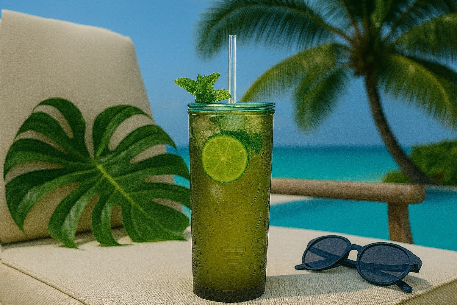 Szklanka do napojów 500 ml z pokrywką 2357