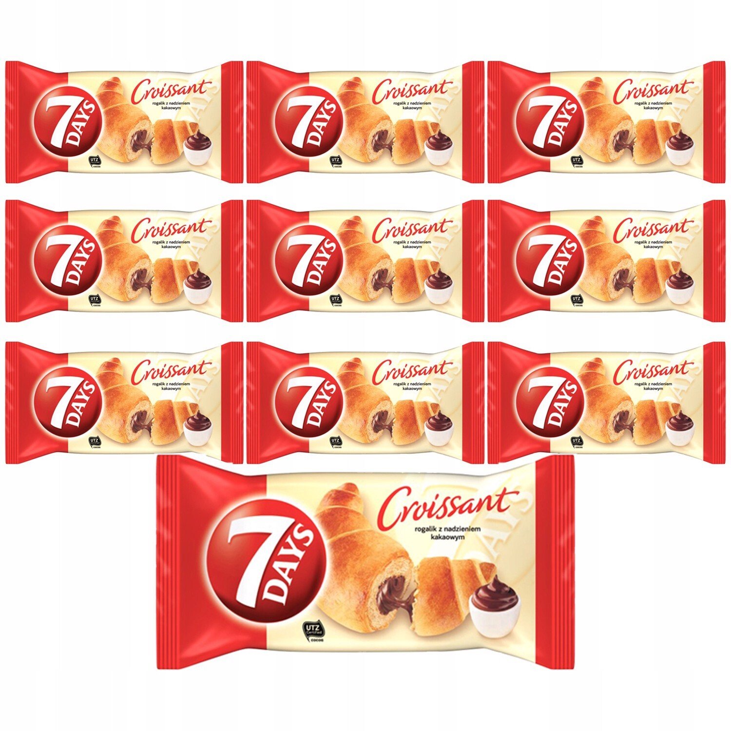 7 DAYS 7 Days Max Croissant z nadzieniem czekoladowym 110 g x 10 sztuk