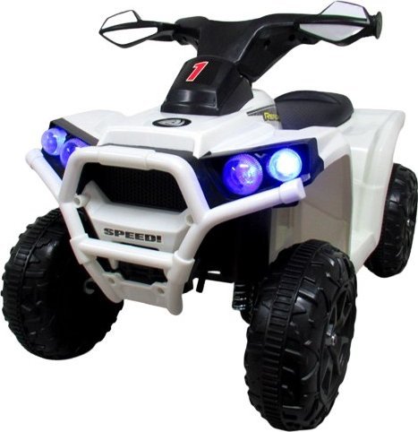 R-Sport Quad J8 biały na akumulator, quady dla dzieci muzyka światła