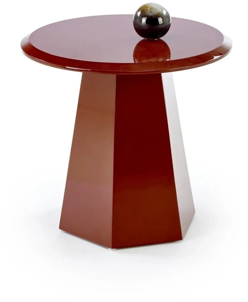 Stolik kawowy LOCA 50x50cm bordowy HALMAR