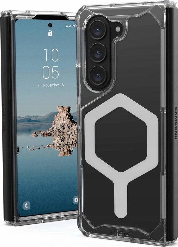 Urban UAG Plyo Pro - obudowa ochronna do Samsung Galaxy Fold 5 z wbudowanym modułem magnetycznym (ice-silver)