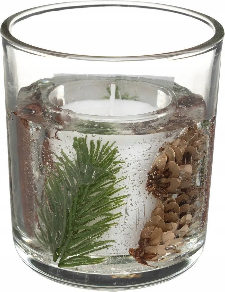 Atmosphera Świeca żelowa ze świątecznym wzorem, 90 g